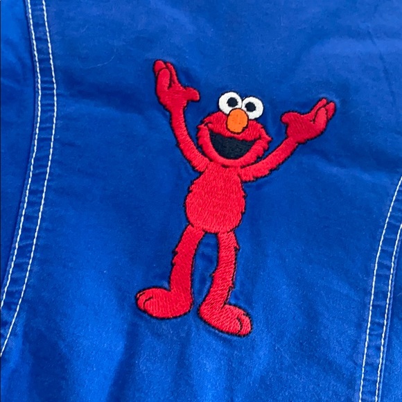 Sesame Street blue vest Elmo embroidered Vintage - Picture 3 of 4